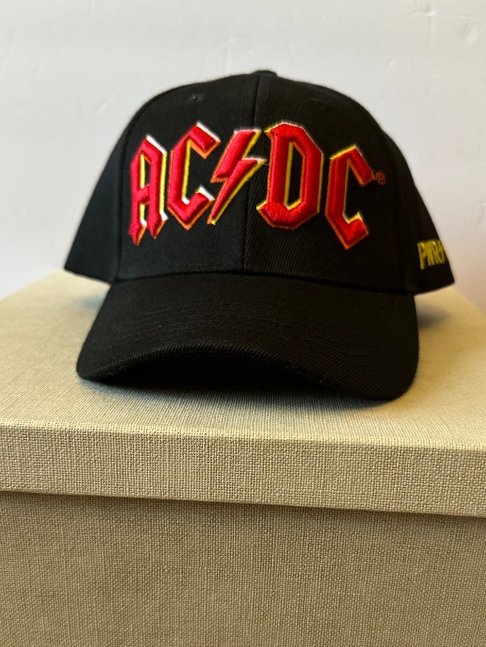 AC/DC PWR UP Black Embroidered Snapback Baseball Hat - NEW